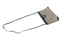 0329. Gucci GG Supreme Navy Messenger Bag, Silver Hardware6