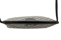 0329. Gucci GG Supreme Navy Messenger Bag, Silver Hardware9