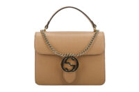 0344. Gucci Interlocking GG Crossbody, Gold Hardware