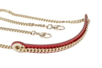 0359. Dior, Lady Dior Mini, Red Patent, Gold Hardware