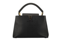 0360. Louis Vuitton Capucines BB, Black Leather, Gold Hardware1
