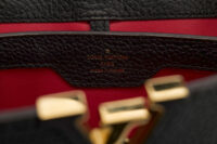 0360. Louis Vuitton Capucines BB, Black Leather, Gold Hardware11