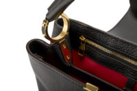 0360. Louis Vuitton Capucines BB, Black Leather, Gold Hardware12