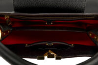 0360. Louis Vuitton Capucines BB, Black Leather, Gold Hardware13