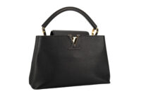 0360. Louis Vuitton Capucines BB, Black Leather, Gold Hardware2