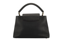 0360. Louis Vuitton Capucines BB, Black Leather, Gold Hardware4