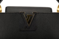 0360. Louis Vuitton Capucines BB, Black Leather, Gold Hardware6