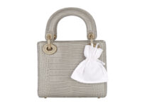 0362. Dior, Lady Dior Grey Alligator, Crystal Hardware