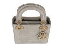 0362. Dior, Lady Dior Grey Alligator, Crystal Hardware