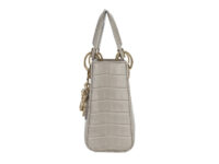 0362. Dior, Lady Dior Grey Alligator, Crystal Hardware