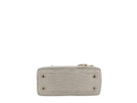 0362. Dior, Lady Dior Grey Alligator, Crystal Hardware
