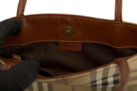 0363. Burberry Beige mini tote, Gold Hardware11
