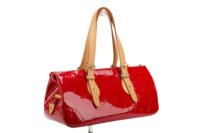 0375. Louis Vuitton Rosewood Patent Leather, Gold Hardware2