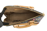 0376. Louis Vuitton Black Monogram Multicolour Alma, Gold Hardware11