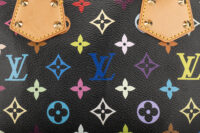 0376. Louis Vuitton Black Monogram Multicolour Alma, Gold Hardware12
