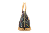 0376. Louis Vuitton Black Monogram Multicolour Alma, Gold Hardware3