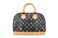 0376. Louis Vuitton Black Monogram Multicolour Alma, Gold Hardware4