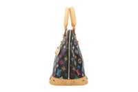 0376. Louis Vuitton Black Monogram Multicolour Alma, Gold Hardware5