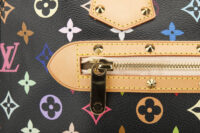 0376. Louis Vuitton Black Monogram Multicolour Alma, Gold Hardware7
