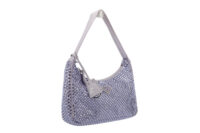 0379. Prada Re-edition 2000 Satin Mini Bag with Crystals2