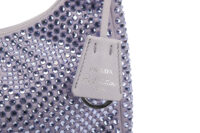 0379. Prada Re-edition 2000 Satin Mini Bag with Crystals6