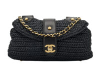 0382. Chanel Vintage Raffia Bag, Gold Hardware2