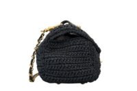 0382. Chanel Vintage Raffia Bag, Gold Hardware4