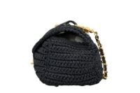 0382. Chanel Vintage Raffia Bag, Gold Hardware6