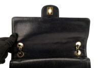 0384. Chanel Vintage Black Classic Double Flap, Gold Hardware11