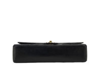 0384. Chanel Vintage Black Classic Double Flap, Gold Hardware9