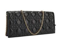 0388. Dior, Lady Dior Clutch Black Cannage, Gold Hardware2