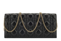 0388. Dior, Lady Dior Clutch Black Cannage, Gold Hardware5