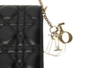 0388. Dior, Lady Dior Clutch Black Cannage, Gold Hardware7