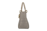 0361. Dior Lady D-Lite Grey Medium Cannage, Gold Hardware2NEW9