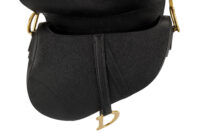 0391. Dior Saddle Bag, Black Calfskin, Gold Hardware TEMP10