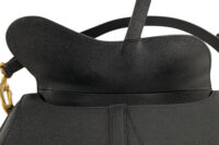 0391. Dior Saddle Bag, Black Calfskin, Gold Hardware TEMP12