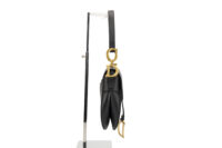 0391. Dior Saddle Bag, Black Calfskin, Gold Hardware TEMP3