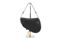 0391. Dior Saddle Bag, Black Calfskin, Gold Hardware TEMP5