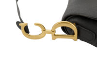 0391. Dior Saddle Bag, Black Calfskin, Gold Hardware TEMP7