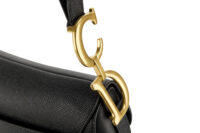 0391. Dior Saddle Bag, Black Calfskin, Gold Hardware TEMP8