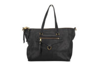0401. LV Aspire Black Leather Tote, Gold Hardware1