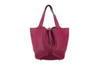 0405. Hermes Picotin 18, Purple Clemence Leather, Palladium Hardware1