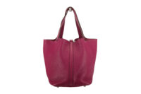 0405. Hermes Picotin 18, Purple Clemence Leather, Palladium Hardware2