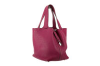 0405. Hermes Picotin 18, Purple Clemence Leather, Palladium Hardware5