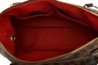 0406. Louis Vuitton Evora, Damier Ebene Brown Canvas Tote, Gold Hardware10
