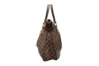 0406. Louis Vuitton Evora, Damier Ebene Brown Canvas Tote, Gold Hardware5