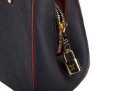 0408. Louis Vuitton Montaigne BB Black Empriente BB Black Leather, Gold Hardware12