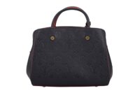 0408. Louis Vuitton Montaigne BB Black Empriente BB Black Leather, Gold Hardware4