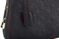 0408. Louis Vuitton Montaigne BB Black Empriente BB Black Leather, Gold Hardware9