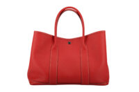 0410. Hermès Garden Party Tote Red Leather, Palladium Hardware2